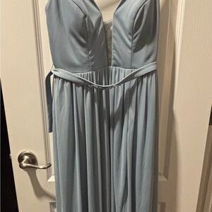 Azazie Dusty Blue Dress